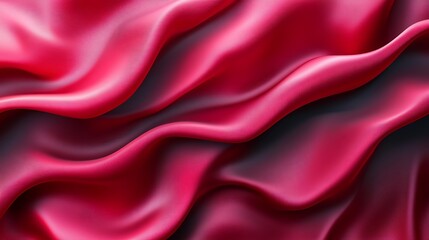 Obraz premium Red fabric waves, elegant texture, background design, website use
