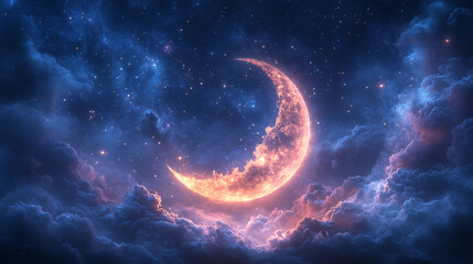 moon and stars