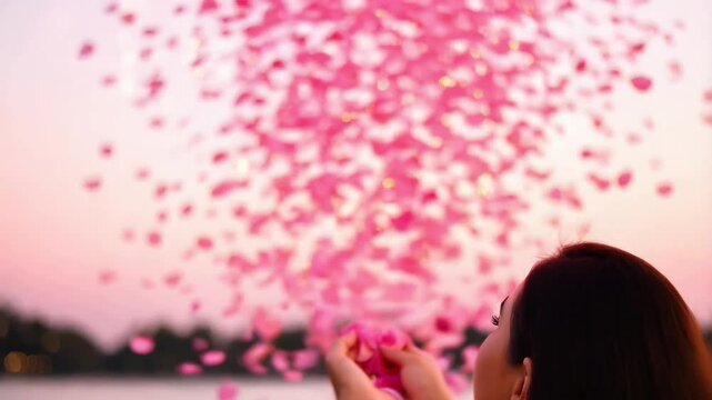 AI - Flying Rainbow Dust Illustration, multicolored particles floating in the air, representing dreams, imagination, and artistic expression.