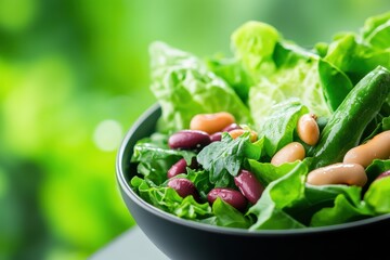Boosting iron levels with a colorful, nutrient-rich meal featuring leafy greens, beans, and lean meats