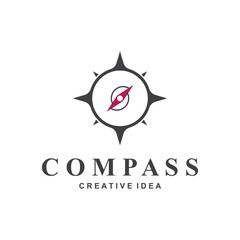 professional kompass logo and symbol with minimalist design