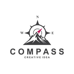 professional kompass logo and symbol with minimalist design