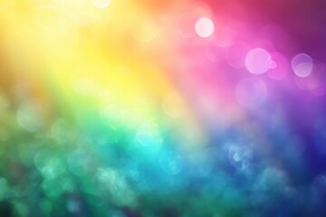 Colorful abstract background with rainbow hues and bokeh effects creating a vibrant visual display