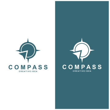 professional kompass logo and symbol with minimalist design