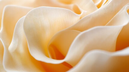 Obraz premium Soft Pale Peach Fabric Rose Petals Abstract