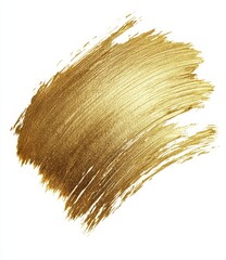 Abstract gold paint brush stroke texture.