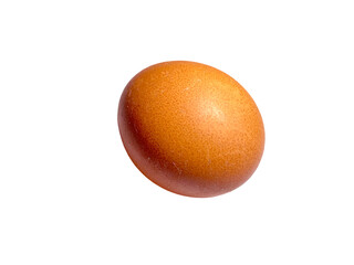 Egg isolated on white background. Clipping path included for easy extraction.