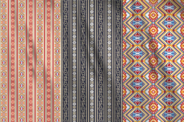 set of seamless patterns in colors