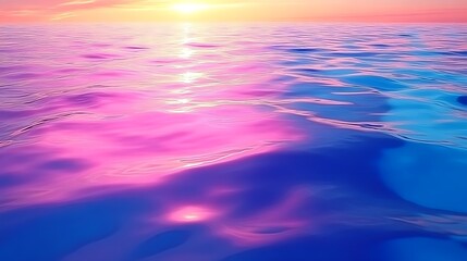 Obraz premium Vibrant Sunset Colors Reflecting On Ocean Water