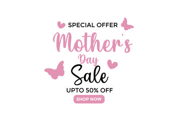 Happy Mothers Day typography poster