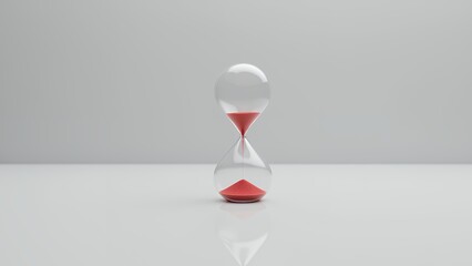 古典的な砂時計をクローズアップ