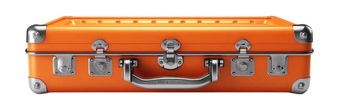 Organized Toolbox Display, showcasing compartments and tools, minimalist design, bright white backdrop, efficient layout for easy access