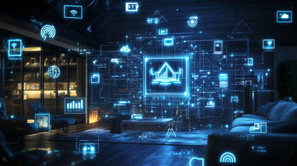 Future home, intelligent interconnection, AI control, Internet of things to build a convenient living space