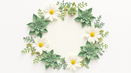 Fototapeta premium wreath of flowers