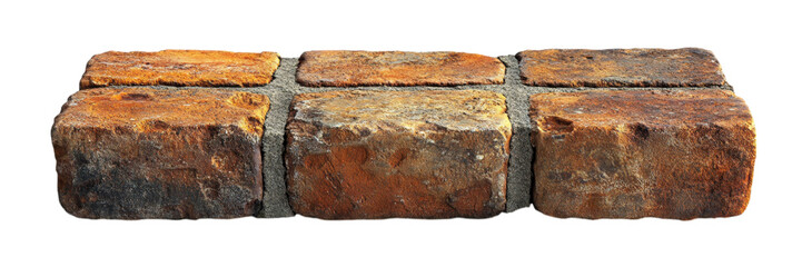 Horizontal Brick on White Background, minimalist design, emphasizes simplicity and form, ideal for modern aesthetic applications