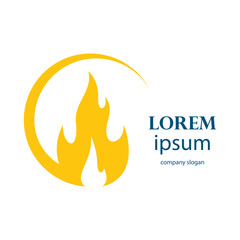 fire logo design burning and blazing
