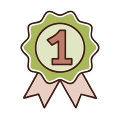 Medal of Excellence Illustration – High-Quality Vector Design for Competitions