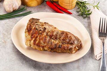 Grilled pork sirloin for dinner