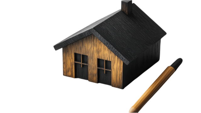 Minimalist black home icon on a clean white background, sleek design emphasizes simplicity and modern aesthetics, perfect for digital interfaces