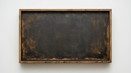 Blank wooden frame hanging on white wall, symbolizing simplicity, creativity, and modern interior design, ideal for interior design projects, minimalist spaces, and customizable