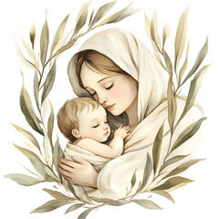 Nativity and Christmas Clipart Vector Illustration