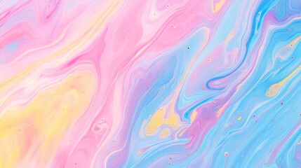 Pastel Swirls: An Abstract Masterpiece of Fluid Colors