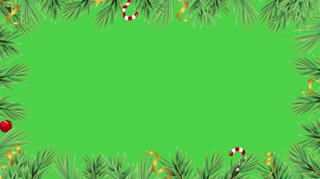 Green screen Christmas overlay  