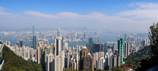 Fototapeta premium Panorama of Hong Kong city