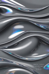 abstract black background with waves