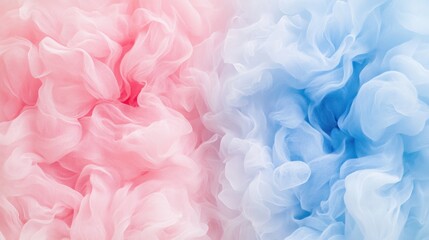 Pastel Dream: A Symphony of Pink and Blue Tulle