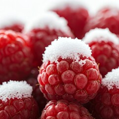 raspberry in snow