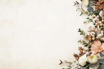 Elegant floral arrangement in soft pastel tones, creating serene