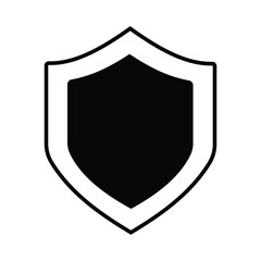 Shield icon, vector illustration. Black Shield icon. safety icon vector. 