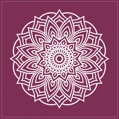 Indian Traditional and Cultural, Kolam, Rangoli, or Paisley vector line art. Bengal art India Tamil mandala Art 01 (59)