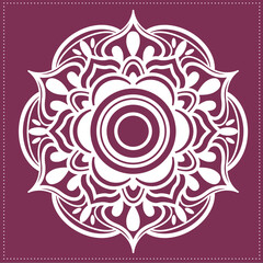 Indian Traditional and Cultural, Kolam, Rangoli, or Paisley vector line art. Bengal art India Tamil mandala Art 01 (59)
