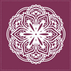 Indian Traditional and Cultural, Kolam, Rangoli, or Paisley vector line art. Bengal art India Tamil mandala Art 01 (59)