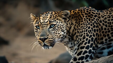 Naklejka premium International Day of the Arabian Leopard , Leopard Day , Animals and Wildlife , Leopard