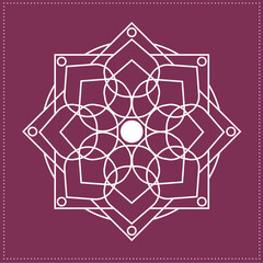 Indian Traditional and Cultural, Kolam, Rangoli, or Paisley vector line art. Bengal art India Tamil mandala Art 01 (59)