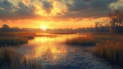 Fototapeta premium World Wetlands Day, February 2nd.