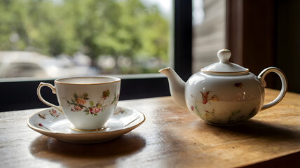 Fototapeta premium Cup of hot tea
