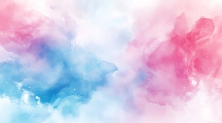 Abstract pastel clouds with blue and pink color palette