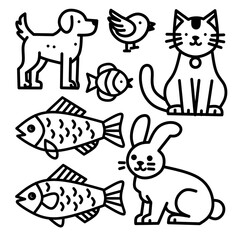 Obraz premium set of animals