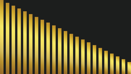 Abstract gold luxury Minimal black scene Festive vector on a black background 