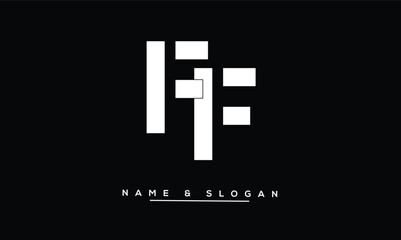 Obraz premium FF Abstract Letters Logo Monogram