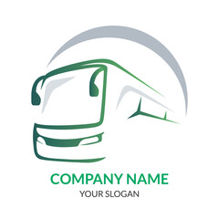 Bus vector logo design car logo design template