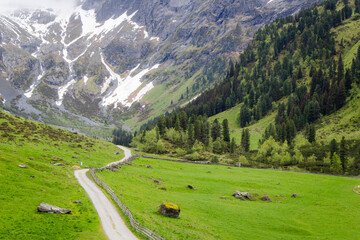 Voyage printemps Autriche for&ecirc;t lac chalets en bois
