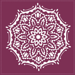 Indian Traditional and Cultural, Kolam, Rangoli, or Paisley vector line art. Bengal art India Tamil mandala Art 