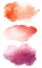 Watercolor brush strokes abstract art