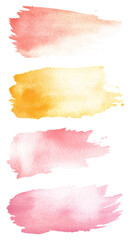 Watercolor brush strokes png transparent