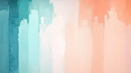 Fototapeta premium Soft Teal and Pale Peach Gradient - Smooth and Soothing Color